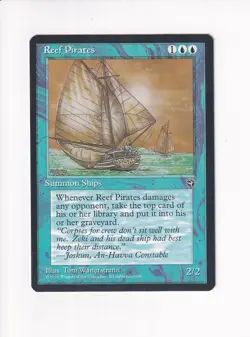 1995 MAGIC THE GATHERING MTG HOMELANDS REEF PIRATES VERSION 2 (PH) - Image 1