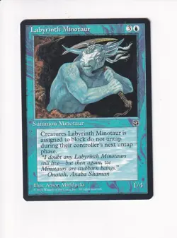 1995 MAGIC THE GATHERING MTG HOMELANDS LABRYINTH MINOTAUR (PH) - Image 1