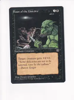 1995 MAGIC THE GATHERING MTG HOMELANDS FEAST OF THE UNICORN (PH) - Image 1