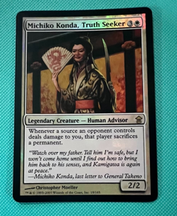 Foil - Michiko Konda, Truth Seeker, Saviors of Kamigawa -MTG - Magic - Foil - Image 2