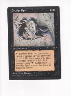 1995 MAGIC THE GATHERING MTG HOMELANDS DRUDGE SPELL (PH) - Image 1