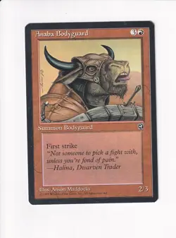 1995 MAGIC THE GATHERING MTG HOMELANDS ANABA BODYGUARD (#2) (PH) - Image 1