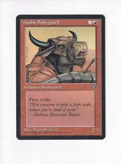 1995 MAGIC THE GATHERING MTG HOMELANDS ANABA BODYGUARD (#1) (PH) - Image 1