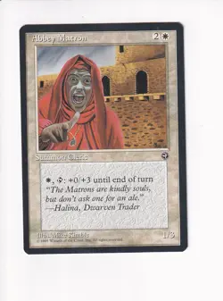 1995 MAGIC THE GATHERING MTG HOMELANDS ABBEY MATRON (PH) - Image 1