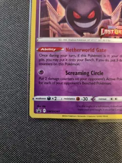 Pokemon Gengar - SWSH241 - Black Star Promo - Lost Origin Prerelease STAMP - NM - Image 5
