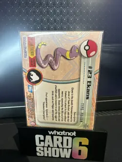 Topps Pokemon 23 Ekans Blue Logo NM - Image 2