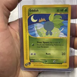 Oddish 97/147 - Aquapolis Non Holo Pokemon TCG WOTC LP+ Vintage E-Reader WOTC - Image 1
