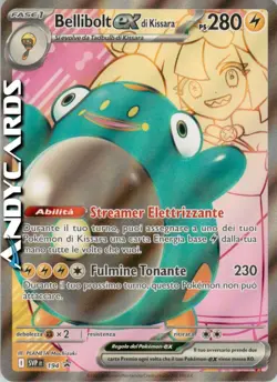 BELLIBOLT ex di Kissara 194 • Full Art • Promo Scarlatto e Violetto SVP POKEMON - Image 1