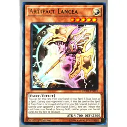 Yugioh ARTIFACT LANCEA - DUDE-EN033, 1st. Ed., Ultra Rare, See Pics/Descr. - Image 1