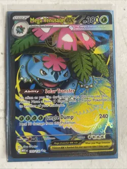 Mega Venusaur EX 155/132 Mega Evolution ENGLISH Pokemon TCG Card - Image 1