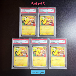 Set of 5 PSA 10 Pikachu McDONALD'S PROMO 020/M-P Pokemon card JP - Image 1