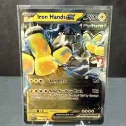 Iron Hands ex 070/182 Prize Pack Series Stamped Pokemon TCG Card Paradox Rift NM - Image 1