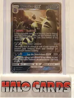 PACK FRESH Tyranitar GX 121/214 Lost Thunder Full Art Pokemon Card HF - Image 1