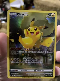 Pikachu GG30/GG70 Crown Zenith: Galarian Gallery Holo Card NM - Image 1