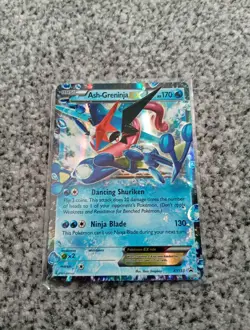 Pokemon Ash-Greninja EX Black Star Promo Holo Card TCG XY133 - Image 1
