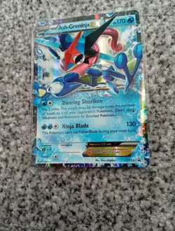 Pokemon Ash-Greninja EX Black Star Promo Holo Card TCG XY133 - Image 3