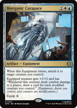 MTG magic 1x Biorganic Carapace (M/NM) Marvel's Spider-Man - Image 1