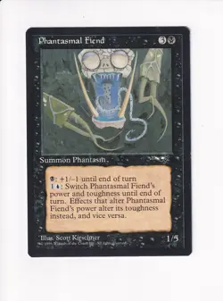 1995 MAGIC THE GATHERING MTG ALLIANCES PHANTASMAL FIEND CLOSE-UP (PH) - Image 1