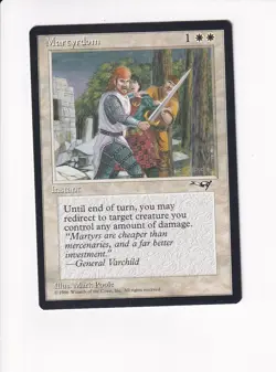 1995 MAGIC THE GATHERING MTG ALLIANCES MARTYRDOM (PH) - Image 1
