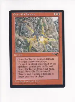 1995 MAGIC THE GATHERING MTG ALLIANCES GUERRILLA TACTICS CLIFF (PH) - Image 1