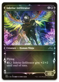 Inkrise Infiltrator (Showcase) #341 (Foil) NM Kamigawa Neon Dynasty Magic MTG - Image 1