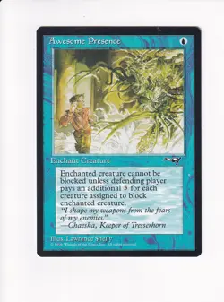 1995 MAGIC THE GATHERING MTG ALLIANCES AWESOME PRESENCE MAN BEING CHASED (PH) - Image 1