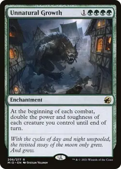 MTG - Unnatural Growth - Innistrad: Midnight Hunt - Magic the Gathering - Image 1
