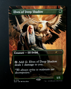 Elves of Deep Shadow secret lair magic the gathering MTG - Image 1