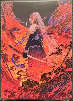 MTG Final Fantasy Art Series Nibelheim Aflame Gold-Stamped Signature 35/53 - Image 1