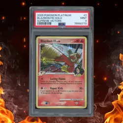 2009 Pokemon Supreme Victors BLAZIKEN Holo 2/147 PSA 9 - Image 1