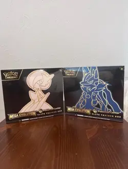 Mega Evolutions Pokemon Centre ETBs (Mega Gardevoir + Mega Lucario) - Image 1