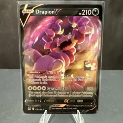Drapion V 118/196 Ultra Rare Lost Origin Pokemon TCG Pack Fresh Near Mint NM - Image 1