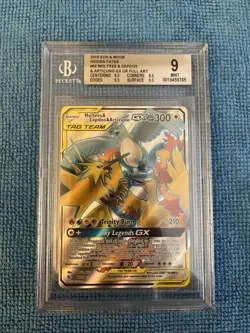 2019 Pokemon Hidden Fates MOLTRES ARTICUNO ZAPDOS GX Holo 66/68 BGS 9 MINT - Image 1