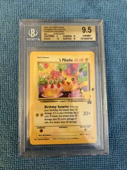 2021 POKEMON CLASSIC COLLECTION CELEBRATIONS CONFETTI HOLOFOIL PIKACHU BGS 9.5 - Image 1