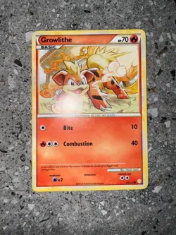 Pokemon TCG Cards Growlithe 65/123 Heart Gold & Soul Silver HGSS NM - Image 3