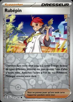 Carte Pokemon REVERSE Rubepin 133/142 SCR Couronne Stellaire FR NEUF - Image 1