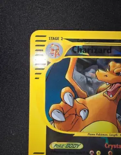 Pokemon Card-Crystal-Charizard-Skyridge-REVERSE-HOLO-JUMBO-TOPPER-Card-9/12-Exc - Image 3