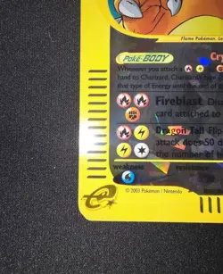 Pokemon Card-Crystal-Charizard-Skyridge-REVERSE-HOLO-JUMBO-TOPPER-Card-9/12-Exc - Image 4