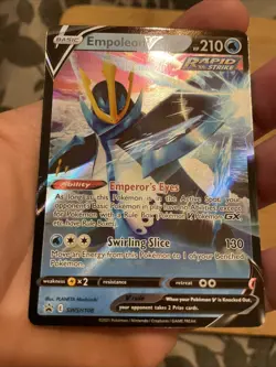 Pokemon Empoleon v TCG SWSH108 Black Star Promo Card LP/MP - Image 2