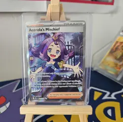 Pokemon TCG Mega Evolutions: Acerola's Mischief Full Art Trainer Card 165/132 NM - Image 1