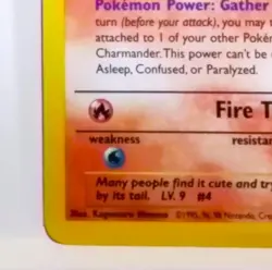 Charmander 50/82 Team Rocket Regular Vintage 1999 Pokemon Card - Image 5