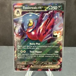 Toxicroak ex 131/198 Stamped Prize Pack Series Cards Holo Pokemon TCG Card NM - Image 1