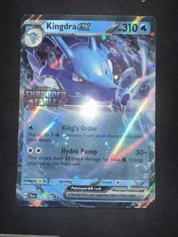 Pokemon TCG Shrouded Fable Kingdra Card 012/064 EX - STAMPED PROMO - Image 1