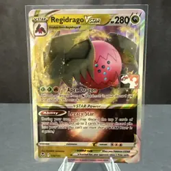 Regidrago VSTAR 136/195 Prize Pack Series Stamped Ultra Rare Pokemon TCG Card NM - Image 1