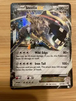 Pokemon TCG Steelix EX Steam Siege Holo Rare Card 67/114 Ultra NM Condition - Image 1