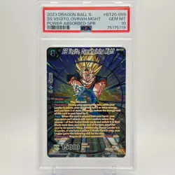 PSA 10 Dragonball Card Game SS Vegito, Overwhelming Might BT20-099 SPR - Image 1