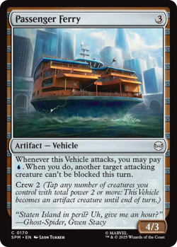 MTG magic 1x Passenger Ferry FOIL (M/NM) Marvel's Spider-Man - Image 1