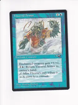 1995 MAGIC THE GATHERING MTG ALLIANCES VISCERID ARMOR CRASHING WAVE (PH) - Image 1