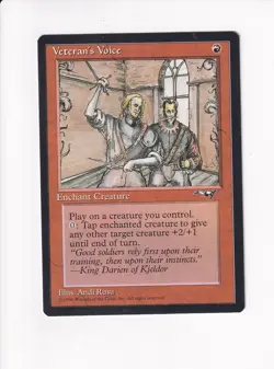 1995 MAGIC THE GATHERING MTG ALLIANCES VETERAN'S VOICE SIDE BY SIDE (PH) - Image 1