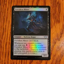 MTG Forsaken Miner [Outlaws of Thunder Junction] Foil Near Mint Magic OTJ - Image 1